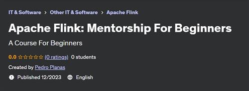 Apache Flink – Mentorship For Beginners