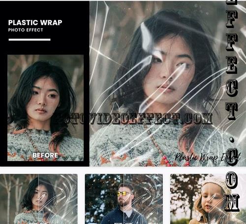 Plastic Wrap Photo Effect - XB5FFHU