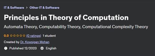 Principles in Theory of Computation