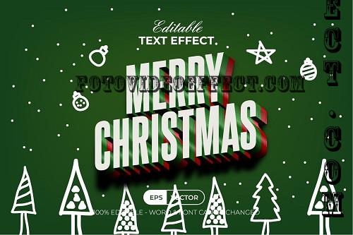 Christmas Text Effect Style - 91686431