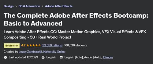 The Complete Adobe After Effects Bootcamp – Basic to Advanced