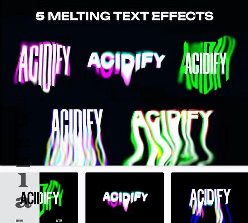 5 Acid Melting Text Effects - KXGEW39