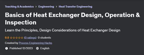 Basics of Heat Exchanger Design, Operation & Inspection
