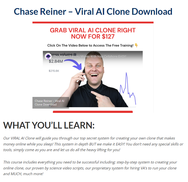 Chase Reiner – Viral AI Clone Download 2023