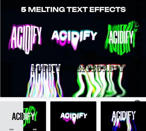 5 Acid Melting Text Effects - KXGEW39