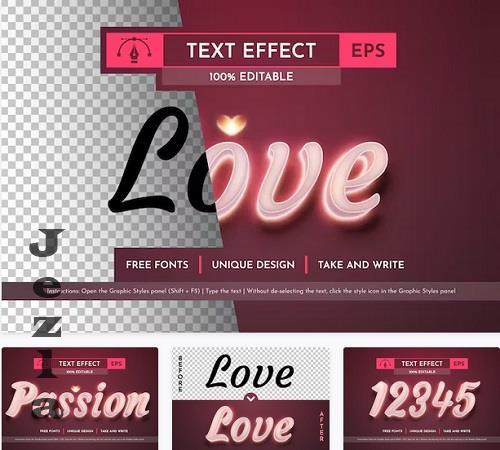 Love - Editable Text Effect - 91675341
