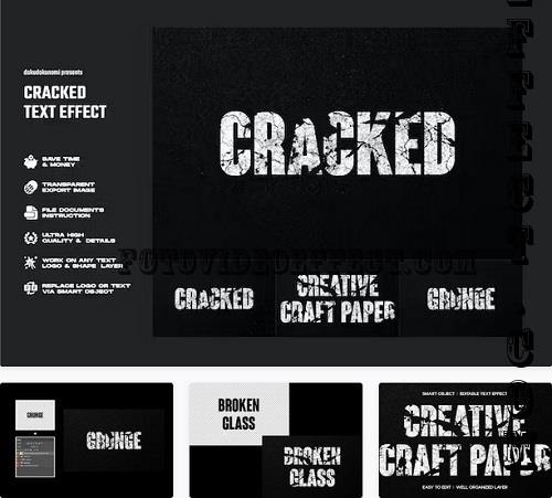 Cracked Text Effect - BTYQHPL