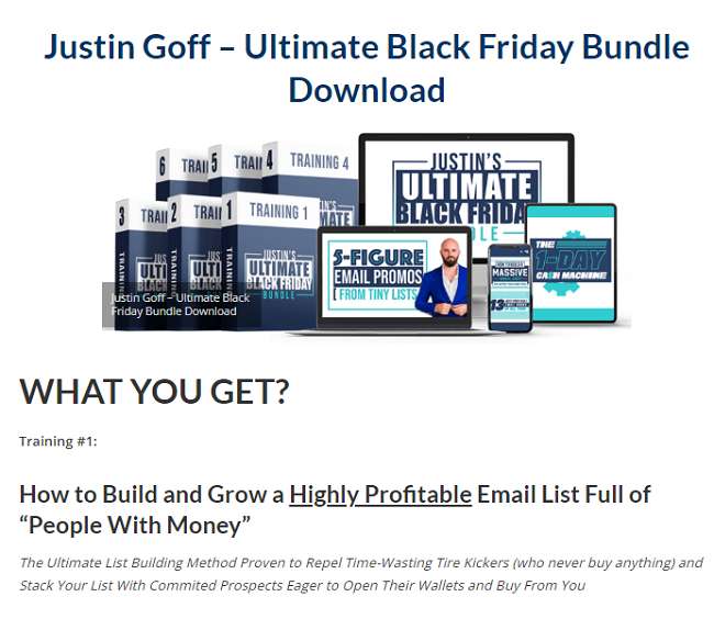 Justin Goff – Ultimate Black Friday Bundle Download 2023