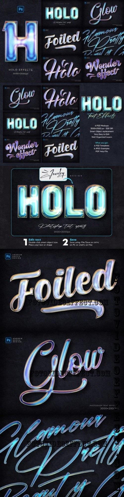 Holographic Text Effects - 91609616