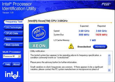 Intel Processor Identification Utility 7.1.6  Multilingual