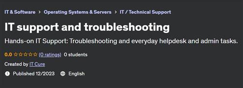 IT support and troubleshooting