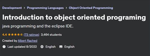Introduction to object oriented programing
