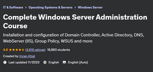 Complete Windows Server Administration Course
