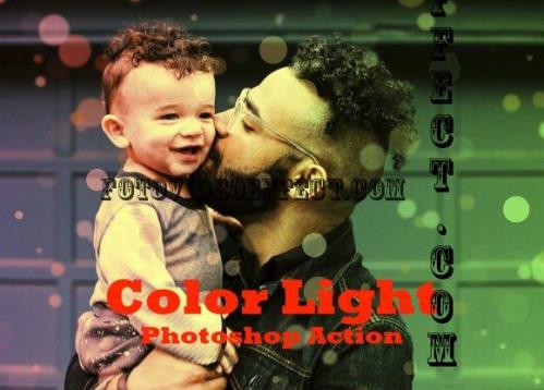 Color Light Photoshop Action - 13471303