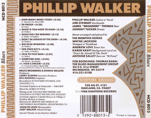 Phillip Walker - Blues (1988)  Lossless