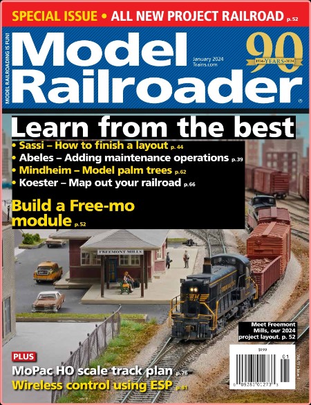 Model Railroader - Vol  91 Issue 01 [Jan 2024] (TruePDF)