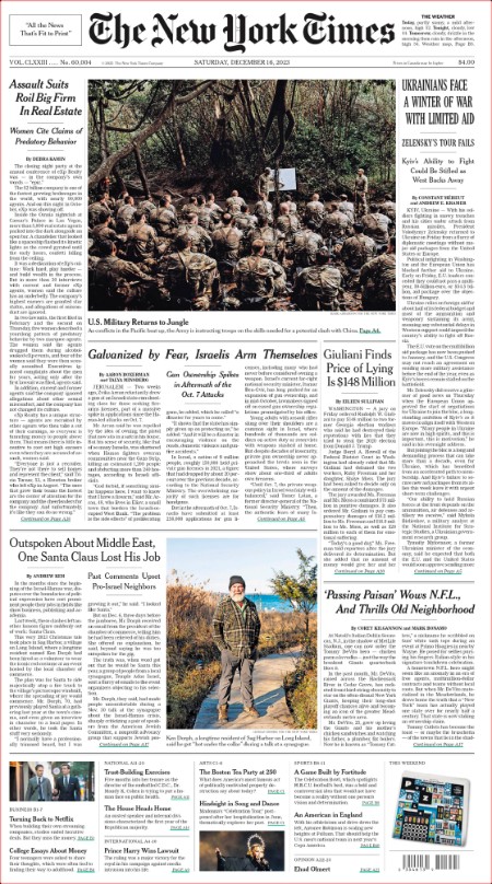 The New York Times - No  60,004 [16 Dec 2023]