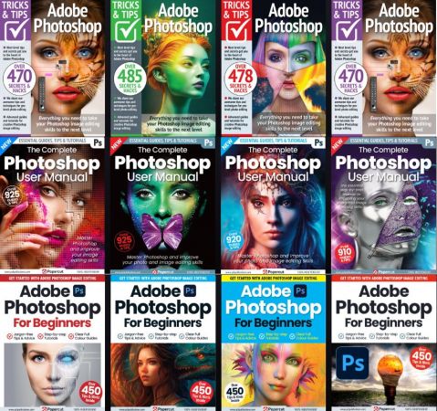 Adobe Photoshop The Complete Manual, Tricks And Tips, For Beginners - 2023 Full Year Issues Collection