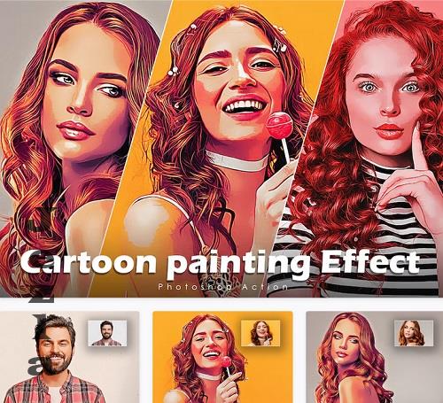 Cartoon painting Effect Action - Y4ADGQU