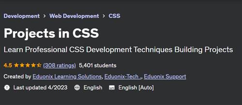 Projects in CSS