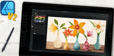 Digital Illustration Textured Vector Florals in Affinity Designer V2