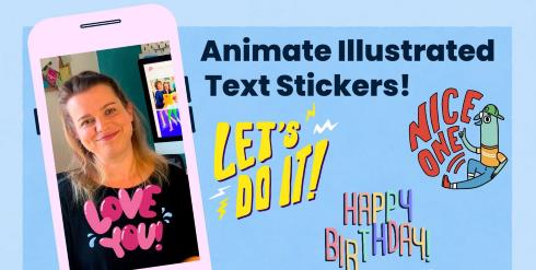 Animate Illustrated Text Stickers using Procreate and Adobe After Effects