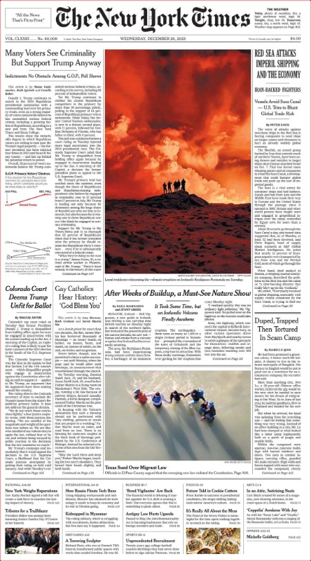 The New York Times - No  60,008 [20 Dec 2023]