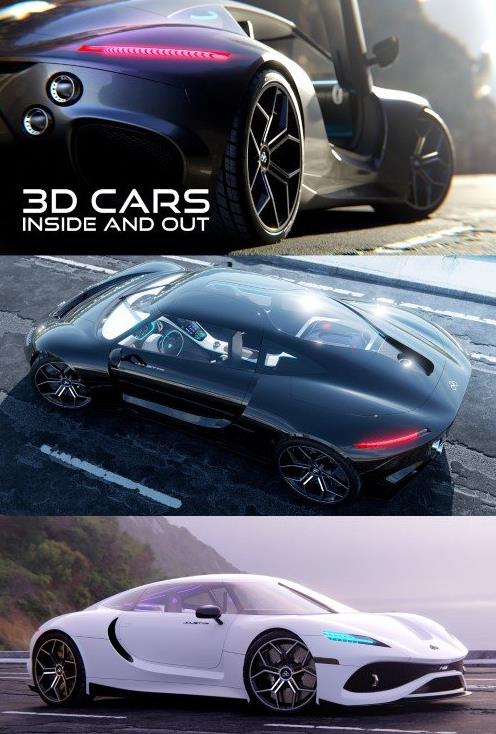 CGMasters – Blender – 3D Cars – Inside and Out