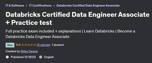 Databricks Certified Data Engineer Associate + Practice test