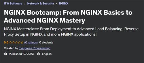 NGINX Bootcamp From NGINX Basics to Advanced NGINX Mastery