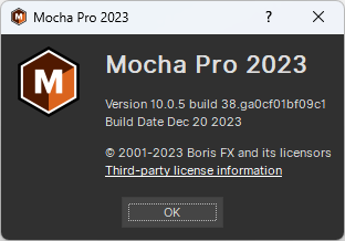 Boris FX Mocha Pro 2023 v10.0.5.38