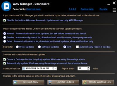 WAU Manager (Windows Automatic Updates)  3.5.1.0