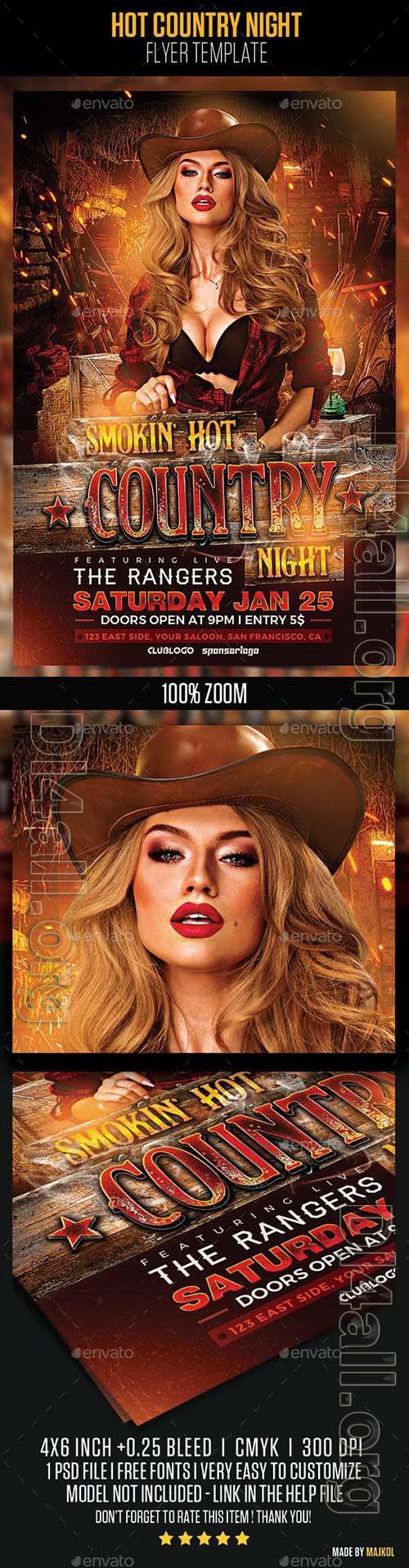 GraphicRiver - Hot Country Night Flyer Template - 22997232