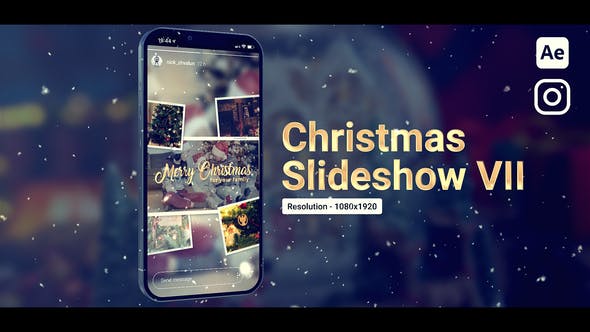 Videohive - Christmas Slideshow Vertical 49895945