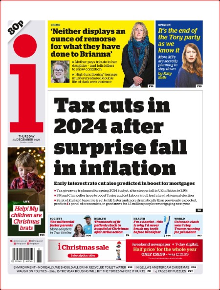 The i Newspaper - Issue 4081 [21 Dec 2023]