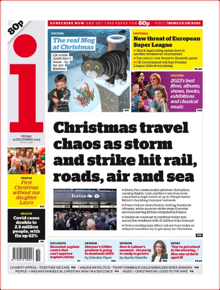The i Newspaper - Issue 4082 [22 Dec 2023]