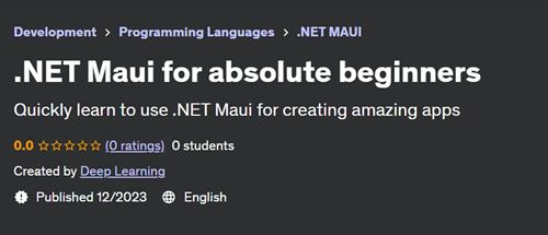 .NET Maui for absolute beginners