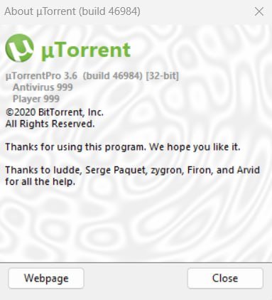 μTorrent Pro 3.6.0 Build 46984  Multilingual 38599f5fefc22f089f3277fe4343a7a0