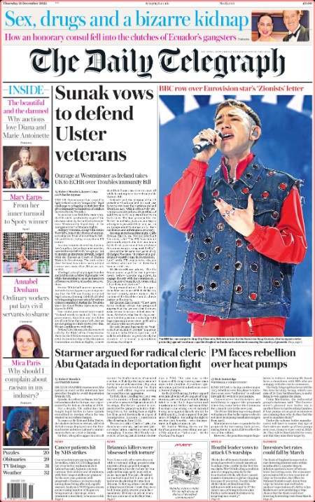 The Daily Telegraph (UK) - No  52,443 [21 Dec 2023]