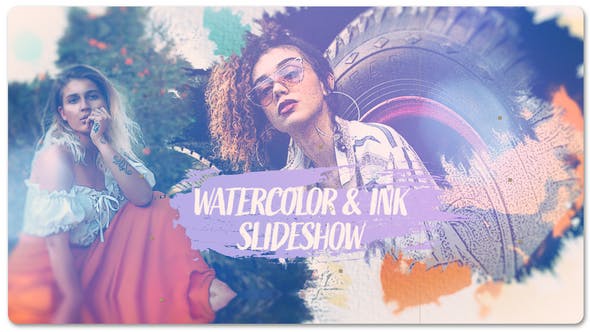 Videohive - Watercolor & Ink Slideshow 49399794