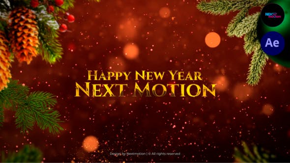 Videohive - Merry Christmas and Happy New Year Greetings 49882375