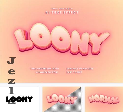 Loony Text Effect - SVBVPJE