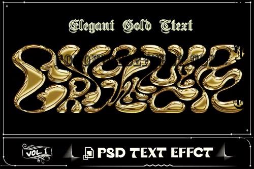 Radiant Golden Text Effect PSD Photoshop Vol 1 - 8ENM26N