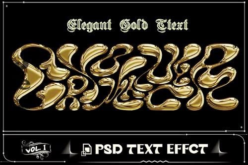Radiant Golden Text Effect PSD Photoshop Vol 1 - 8ENM26N