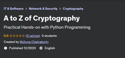A to Z of Cryptography