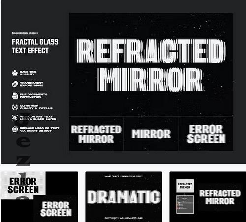 Refraction Glass Text Effect - NLTKDCQ