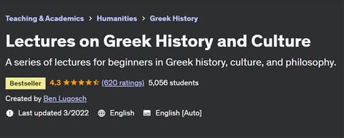 Lectures on Greek History and Culture
