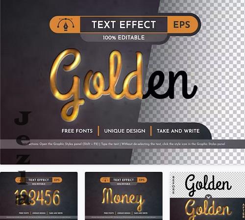 Golden - Editable Text Effect - 91630948