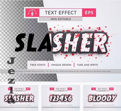 Slasher - Editable Text Effect -58621690