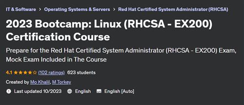 2023 Bootcamp – Linux (RHCSA – EX200) Certification Course